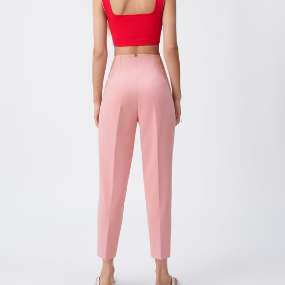 ZARA HIGH-WAISTED PANTS - Picture 3 of 9